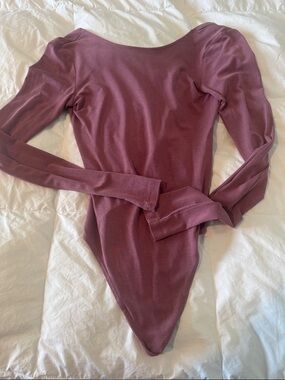 Long Sleeve Mauve Bodysuit
